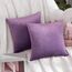 MIULEE 2er Set Kissenbezug Kissenhülle Dekorative Dekokissen Sofakissen Quadrat Wurfkissenbezug mit Verstecktem Reißverschluss Sofa Schlafzimmer 12x12 Zoll 30x30 cm Violett
