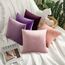 MIULEE 2er Set Kissenbezug Kissenhülle Dekorative Dekokissen Sofakissen Quadrat Wurfkissenbezug mit Verstecktem Reißverschluss Sofa Schlafzimmer 12x12 Zoll 30x30 cm Violett