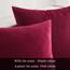 MIULEE 2er Set Kissenbezug Kissenhülle Dekorative Dekokissen Sofakissen Quadrat Wurfkissenbezug mit Verstecktem Reißverschluss Sofa Schlafzimmer 22x22 Zoll 55x55 cm Wein Rot