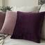 MIULEE 2er Set Kissenbezug Kissenhülle Dekorative Dekokissen Sofakissen Quadrat Wurfkissenbezug mit Verstecktem Reißverschluss Sofa Schlafzimmer 24x24 Zoll 60x60 cm Aubergine Lila