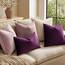 MIULEE 2er Set Kissenbezug Kissenhülle Dekorative Dekokissen Sofakissen Quadrat Wurfkissenbezug mit Verstecktem Reißverschluss Sofa Schlafzimmer 24x24 Zoll 60x60 cm Aubergine Lila