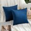 MIULEE 2er Set Kissenbezug Kissenhülle Dekorative Dekokissen Sofakissen Quadrat Wurfkissenbezug mit Verstecktem Reißverschluss Sofa Schlafzimmer 14x14 Zoll 35x35 cm Dunkelblau