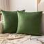 MIULEE 2er Set Kissenbezug Kissenhülle Dekorative Dekokissen Sofakissen Quadrat Wurfkissenbezug mit Verstecktem Reißverschluss Sofa Schlafzimmer 24x24 Zoll 60x60 cm Matcha Grün