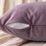 EMEMA Samt Kissenbezug Kissenhülle Dekorative Dekokissen Sofakissen Lendenkissen Wurfkissenbezug mit Verstecktem Reißverschluss Schlafzimmer Sofa 2er Set 40x40 cm Pink Lila