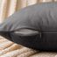 EMEMA Samt Kissenbezug Kissenhülle Dekorative Dekokissen Sofakissen Lendenkissen Wurfkissenbezug mit Verstecktem Reißverschluss Schlafzimmer Sofa 2er Set 45x45 cm Dunkelgrau