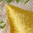 EMEMA Samt Kissenbezug Kissenhülle Dekorative Dekokissen Sofakissen Lendenkissen Wurfkissenbezug mit Verstecktem Reißverschluss Schlafzimmer Sofa 2er Set 40x60 cm Golden Luxuriös