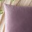 EMEMA Samt Kissenbezug Kissenhülle Dekorative Dekokissen Sofakissen Lendenkissen Wurfkissenbezug mit Verstecktem Reißverschluss Schlafzimmer Sofa 2er Set 40x40 cm Pink Lila