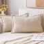 MIULEE 2er Set Kordsamt Kissenbezüge Samtkissen Weich Dekokissen Dekorativ Kissenbezug Modern Kissenhülle Sofakissen Zierkissen Couchkissen für Wohnzimmer Schlafzimmer Creme 40x60 cm