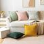 MIULEE 2er Set Kordsamt Kissenbezüge Samtkissen Weich Dekokissen Dekorativ Kissenbezug Modern Kissenhülle Sofakissen Zierkissen Couchkissen für Wohnzimmer Schlafzimmer Dunkelgrün 30x50 cm