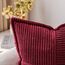 MIULEE 2er Set Kordsamt Kissenbezüge Samtkissen Weich Dekokissen Dekorativ Kissenbezug Modern Kissenhülle Sofakissen Zierkissen Couchkissen für Wohnzimmer Schlafzimmer Burgund 40x60 cm