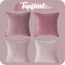 Topfinel Kissenbezug 45x45 rosa 4er Set Samt Kinderzimmer deko Kissenbezüge Kissenhülle sofakissen dekokissen Zierkissen Bezug deko für Sofa Schlafzimmer Wohnzimmer Balkon flauschig