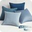 Topfinel Kissenbezug 60x60 blau 4er Set Samt Farbverlauf Kissenbezüge Kissenhülle sofakissen dekokissen Zierkissen Bezug deko für Sofa Schlafzimmer Wohnzimmer Balkon flauschig