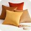 Topfinel 60x60 Kissenbezug gelb Orange 4er Set Samt Farbverlauf Kissenbezüge Kissenhülle sofakissen dekokissen Zierkissen Bezug deko für Sofa Schlafzimmer Wohnzimmer Balkon flauschig