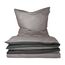 Schiesser Bettwäscheset Doubleface | Renforcé | 2-teilig | Zweifarbig | 100 % Baumwolle | Oeko-Tex® Made in Green Zertifiziert | Reißverschluss | 135x200cm + 80x80cm | Grau-Schwarz