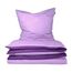 Schiesser Bettwäscheset Doubleface | Renforcé | 2-teilig | Zweifarbig | 100 % Baumwolle | Oeko-Tex® Made in Green Zertifiziert | Reißverschluss | 155x220cm + 80x80cm | Lila