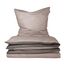 Schiesser Bettwäscheset Doubleface - Renforcé - 2-teilig - 155 x 220 cm - Taupe-Dunkelgrau
