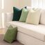 MIULEE 4er Set Kissenbezug Kissen Dekorative Kissenbezüge Kordsamt Sofakissen Dekokissen Kopfkissenbezug Couchkissen Deko Bezug für Sofa Couch Wohnzimmer Schlafzimmer 50x50cm Hellgrün