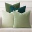 MIULEE 4er Set Kissenbezug Kissen Dekorative Kissenbezüge Kordsamt Sofakissen Dekokissen Couchkissen Deko Bezug für Sofa Couch Wohnzimmer Schlafzimmer Büro 40x40 cm Waldgrün Serie