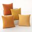 MIULEE 4er Set Kissenbezug Kissen Dekorative Kissenbezüge Kordsamt Sofakissen Dekokissen Kopfkissenbezug Couchkissen Deko Bezug für Sofa Couch Wohnzimmer Schlafzimmer Büro 40x40cm Orange