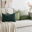 MIULEE 4er Set Kissenbezug Kissen Dekorative Kissenbezüge Kordsamt Sofakissen Dekokissen Couchkissen Deko Bezug für Sofa Couch Wohnzimmer Schlafzimmer Büro 40x60 cm Waldgrün Serie