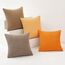 MIULEE 4er Set Kissenbezüge Kordsamt Dekokissen Kissenbezug Kopfkissenbezug Dekorative Couchkissen Deko Bezug Sofakissenbezug für Wohnzimmer Schlafzimmer Büro 45x45 cm Orange Serie