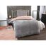 DreamHome Winter Wende Plüsch Bettwäsche 135x200 Nicky-Teddy Cashmere Touch Coral Fleece Bettdezug + Kissenbezug 80x80, Farbe:Silber-ROSA
