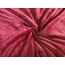 DreamHome Winter Wende Plüsch Bettwäsche 135x200 Nicky-Teddy Cashmere Touch Coral Fleece Bettdezug + Kissenbezug 80x80, Farbe:Weinrot-Altrosa
