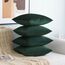 MIULEE Samt Kissenbezug 45x45 cm Kissenhülle Dunkelgrün 4er Set Sofakissen Samtkissen Dekorative Dekokissen Couchkissen Zierkissen Bezug Sofakissenbezug für Wohnzimmer Schlafzimmer Büro