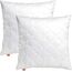 sleepling 2er Set Kissen 50x50 cm, Sofakissen, Kissenfüllung, Zierkissen für Allergiker, Deko Kissen Füllung 50 x 50, Ökotex, waschbar bis 60 Grad, Made in EU, Komfort 300