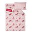 s.Oliver Kinderbettwäsche Junior Pferde 100 x 135 cm - 100% Baumwolle, Reißverschluss, anschmiegsam, weich & waschbar, Mako Satinbettwäsche Pferdemotiv rosa