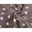MALIKA Warme Winter Plüsch Sterne Wende-Bettwäsche Nicky-Teddy 'Cashmere Touch' Coral Fleece viele Farben & Größen, Farbe:Taupe, Größe:135 x 200 cm