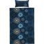 Erwin Müller Bettwäsche, Bettgarnitur Sparpaket 4-TLG. Flanell - Mandala - mollig warm, temperaturregulierend, mit praktischem Reißverschluss - dunkelblau Größe 40x80 cm / 155x220 cm