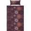 Erwin Müller Bettwäsche, Bettgarnitur Flanell - Mandala - mollig warm, temperaturregulierend, mit praktischem Reißverschluss - aubergine Größe 40x80 cm / 155x240 cm