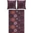 Erwin Müller Bettwäsche, Bettgarnitur Flanell - Mandala - mollig warm, temperaturregulierend, mit praktischem Reißverschluss - aubergine Größe 80x80 cm / 200x220 cm