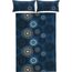 Erwin Müller Bettwäsche, Bettgarnitur Flanell - Mandala - mollig warm, temperaturregulierend, mit praktischem Reißverschluss - dunkelblau Größe 240x220 (40x80)