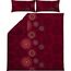 Erwin Müller Bettwäsche, Bettgarnitur Flanell - Mandala - mollig warm, temperaturregulierend, mit praktischem Reißverschluss - Bordeaux Größe 40x80 cm / 200x200 cm