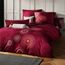 Erwin Müller Bettwäsche, Bettgarnitur Flanell - Mandala - mollig warm, temperaturregulierend, mit praktischem Reißverschluss - Bordeaux Größe 40x80 cm / 200x200 cm