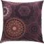 Erwin Müller Kissenbezug, Kissenhülle Flanell - Mandala - mollig warm, temperaturregulierend, mit praktischem Reißverschluss - aubergine Größe 80x80 cm