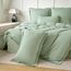 Amolavet Boho Quasten Design Salbeigrün Bettwäsche 200x200 3teilig Set aus Gebürstetem Mikrofaser Winter Bettwäsche 200x200 Bettbezug 200 X 200 Mit Reißverschluss +2 Kissenbezüg 80x80 für Doppelbett