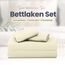 Utopia Bedding 4 Teilige Bettlaken Set 135x190 cm, Elfenbein - Polyester Microfaser, Oeko-Tex Zertifiziert, 1 Spannbettlaken 135x190 cm, 1 Bettlaken 225x255 cm und 2 Kissenbezüge 50x75 cm