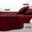 Utopia Bedding 4 Teilige Bettlaken Set 150x200 cm, Burgunderrot - Polyester Microfaser, Oeko-Tex Zertifiziert, 1 Spannbettlaken 150x200 cm, 1 Bettlaken 266x259 cm und 2 Kissenbezüge 50x75 cm