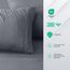 Utopia Bedding 4 Teilige Bettlaken Set 180x200 cm, Grau - Polyester Microfaser, Oeko-Tex Zertifiziert, 1 Spannbettlaken 180x200 cm, 1 Bettlaken 270x290 cm und 2 Kissenbezüge 50x75 cm