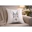 KAMACA Dekokissen Süßer Hase – 40x40 cm Inklusive Füllung & Reißverschluss – Flauschiges Oster - Kissen für Wohnzimmer & Couch