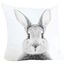 KAMACA Dekokissen Süßer Hase – 40x40 cm Inklusive Füllung & Reißverschluss – Flauschiges Oster - Kissen für Wohnzimmer & Couch