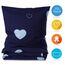 Lavea Emilio Bettwäsche Kinder Set, Kinderbettwäsche aus 100% Bio-Baumwolle, mit Herzmotiv, weiche Bezüge für Bettdecke und Kopfkissen, mit Reißverschluss, Blau Hellblau 135 x 200 cm und 80 x 80 cm