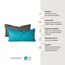 Schiesser Kissenhüllenset Doubleface - Renforcé - 2-teilig - 40 x 80 cm - Türkis-Dunkelgrau