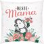 Sheepworld Kissen Motiv Mama | Zierkissen Baumwolle, 40 cm x 40 cm | Geschenk Muttertag | 48008