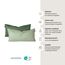 Schiesser Kissenhüllenset Doubleface | 2-teilig | Zweifarbig | Renforcé | 100% Baumwolle | Oeko-Tex Zertifiziert | Reißverschluss | 40x80cm | Grün