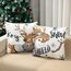 4er Set Kissenbezug Weihnachten, Weiß Und Grau Rentier Deko Weihnachten Kissenbezug 45x45cm,Weihnachtsdeko Kissenbezüge Kariert Für Christmas Decorations Indoor, Winter Deko Wohnzimmer Sofa Bettwäsche