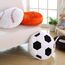 FakeFace Plüsch Football, 45 * 45cm Flauschige Fußball Sitzkissen, weiche Sport Ball interaktive Fußball kreative Zimmer Dekorationen Geburtstag Party Geschenk für Fußballliebhaber